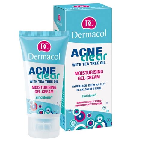 Infografika: Kľúčové zložky Dermacol Acneclear (Zincidone, Tea Tree Oil) a ich účinky