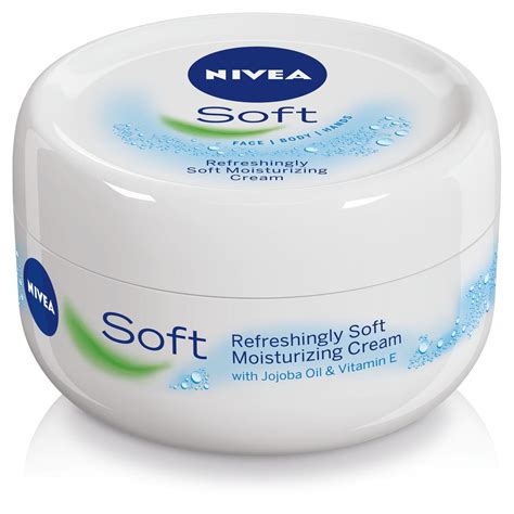 fotografia bieleho krému Nivea Soft