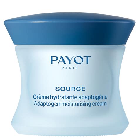 produktové foto Payot Hydratant Adaptogene 50 ml s detailom textúry