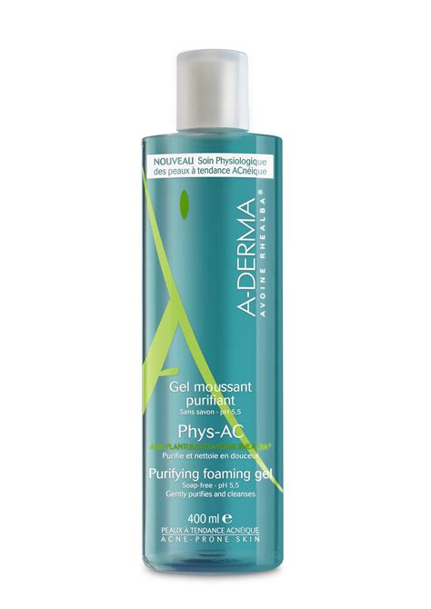A-DERMA Phys-AC Čistiaci penivý gél na aknóznu pleť