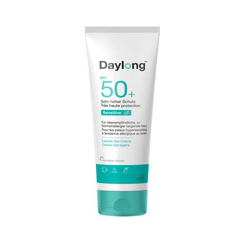 Ilustrácia rôznych produktov Daylong s SPF 50+