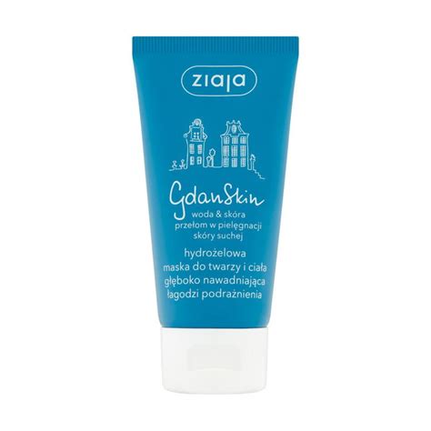 Detailný záber na balenie hydratačného šampónu Ziaja GdanSkin s morskou tematikou