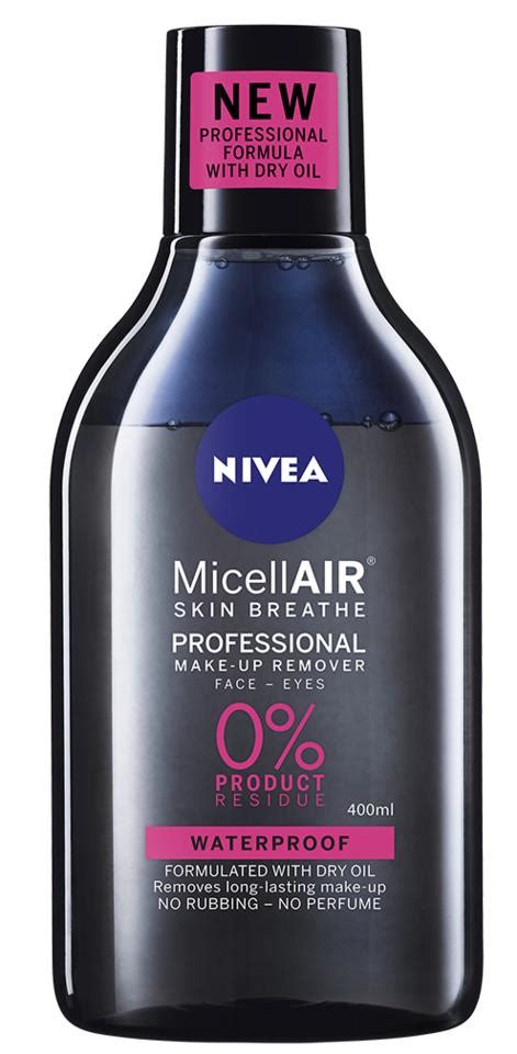 Detail fľaštičky NIVEA MicellAIR Expert s viditeľnou dvojfázovou štruktúrou