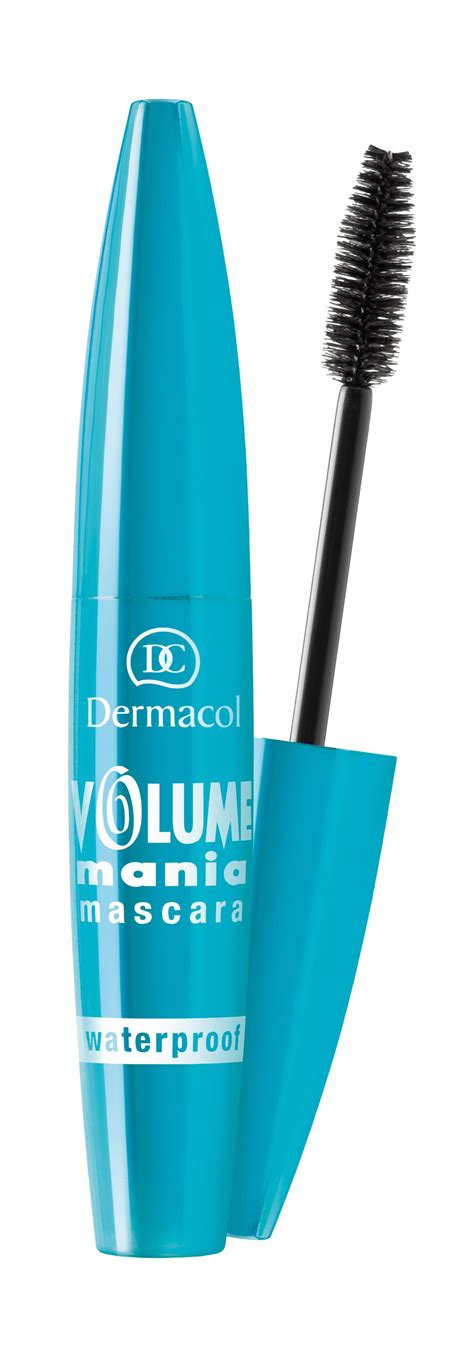 Porovnávacia fotografia efektu riasenky Dermacol Volume Mania Waterproof po nanesení