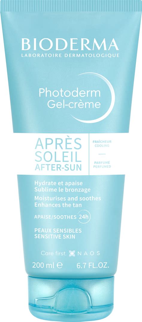 Obal produktu Bioderma Photoderm After Sun gél-krém s ilustráciou upokojenej pokožky