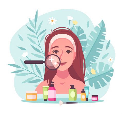 ilustrácia rôznych kožných ochorení a zdravej kože