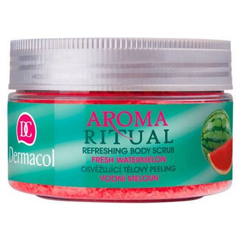 Detailná fotografia telového peelingu Dermacol Aroma Ritual Fresh Watermelon