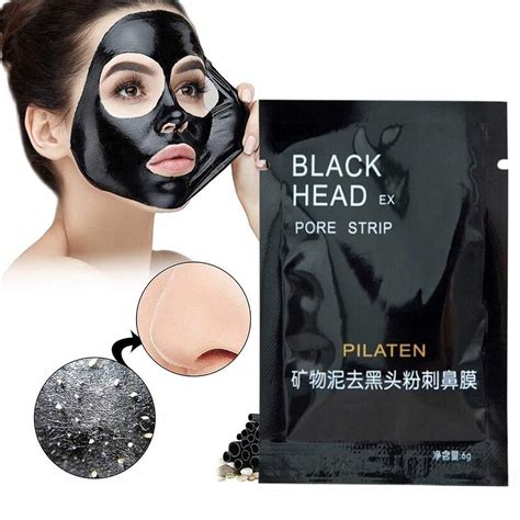 Tematické foto: Pilaten Black Head maska na pleti s čiernymi bodkami
