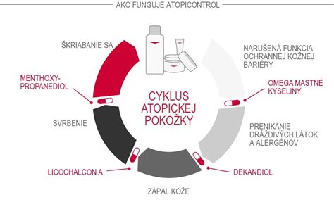 Ilustrácia zdravej a atopickej pokožky s vyznačenými rozdielmi