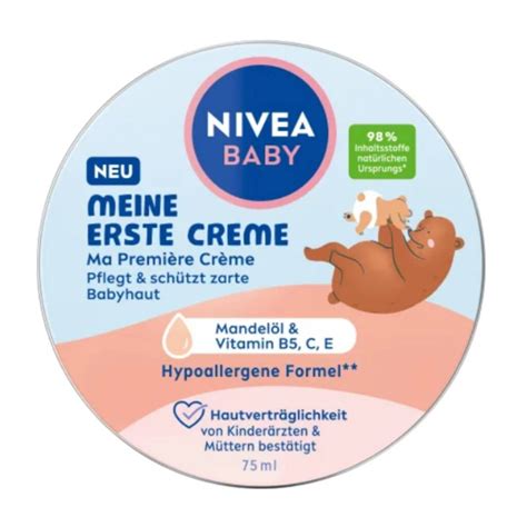Infografika kľúčových benefitov detského hydratačného krému Nivea Baby