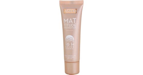 Marketingový vizuál produktu Astor Mattitude Anti Shine Zmatňujúci Make Up