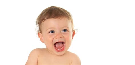 ilustrácia dieťaťa s príznakmi prerezávania zúbkov