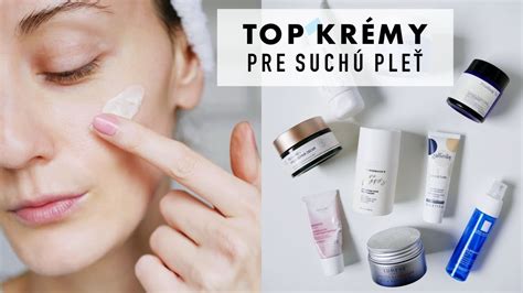 Rozličné typy kozmetických produktov pre suchú pleť (krémy, mlieka, séra)