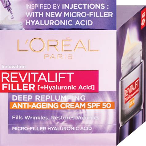 Produktové foto: L'Oréal Paris Revitalift Filler [HA] denný krém s balením