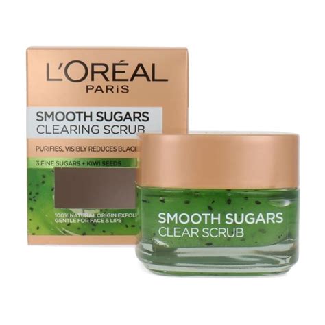 Produktové fotografie troch cukrových scrubov L'Oréal Smooth Sugars