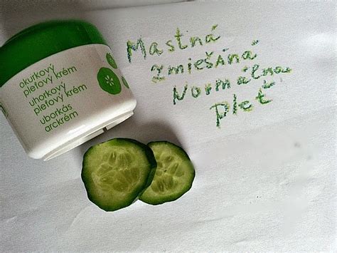 Tematické foto: uhorka a krém na mastnú pleť