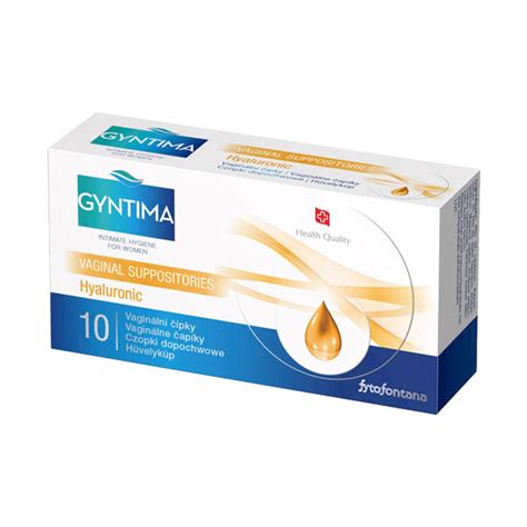 Balenie Fytofontana GYNTIMA Hyaluronic vaginálnych čapíkov s kyselinou hyalurónovou