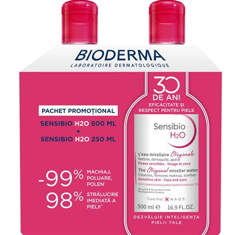 Produktový rad micelárnych vôd Bioderma vrátane Sensibio, Sébium a ABCDerm