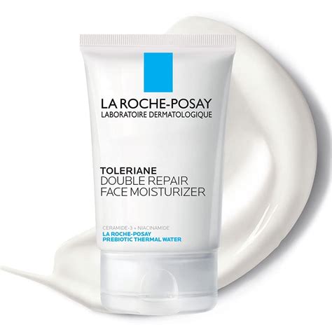 Tematická fotografia rôznych make-upov La Roche-Posay Toleriane s dôrazom na obal pre mastnú pleť