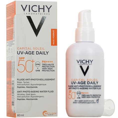 Produktové foto: Bioderma Photoderm Aquafluid a Vichy Capital Soleil UV-Age Daily