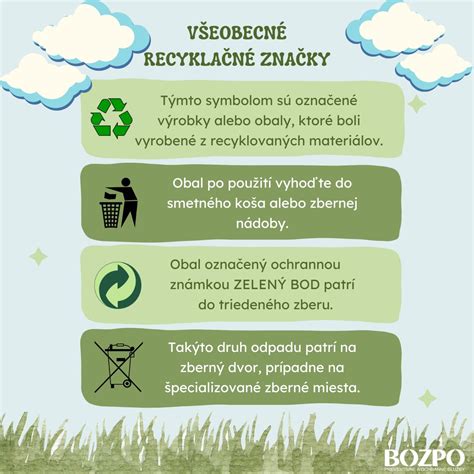 Infografika o recyklovateľných obaloch alebo procese certifikácie