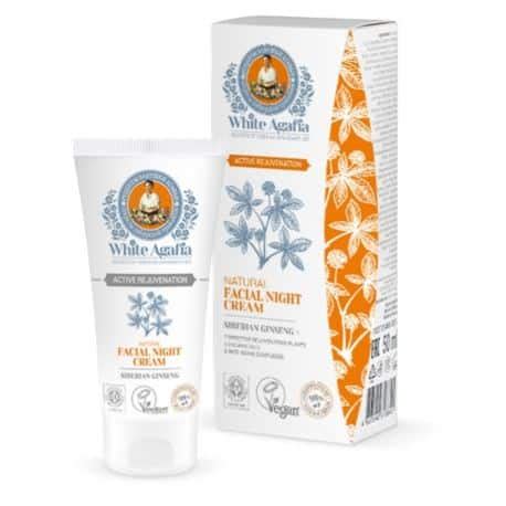 Produktový obrázok: Balenie krému White Agafia Aktívne omladenie Nočný pleťový krém 50ml