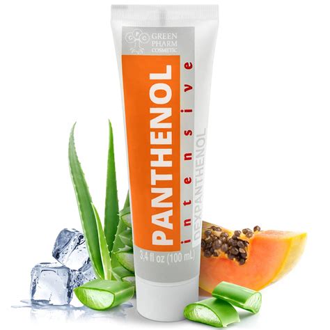 Tabuľka s prehľadom vhodných aktívnych látok v krémoch po opaľovaní (Panthenol, Aloe vera, Zinok)