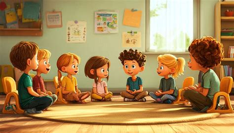Ilustrácia: šťastné dieťa s jogurtom, symbolizujúce zdravé črevo
