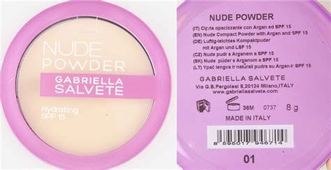 Infografika: Kľúčové zložky Gabriella Salvete Nude Powder (arganový olej, hodvábne proteíny, olej z čiernych ríbezlí) a ich účinky