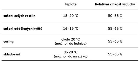Inforgrafika o sušení šípok (teploty, časy)