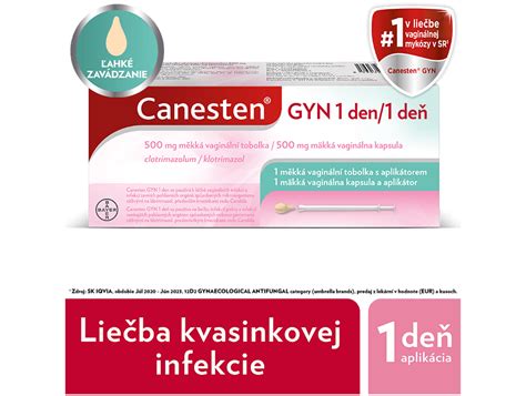 Produktové balenie Canesten dermálneho krému
