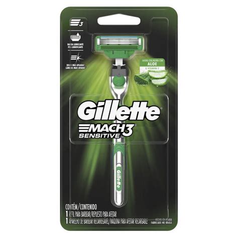 Detail čepele Gillette Mach3 Sensitive pre citlivú pokožku s popisom technológie znižujúcej trenie