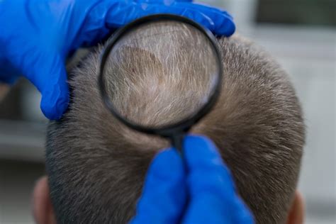 Fotografia: Ruka držiaca lupu, symbolizujúca dermatologické vyšetrenie pokožky hlavy