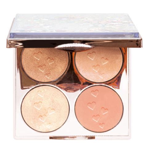 Ukážka paletky Dermacol Iluminating Palette s bronzovými a zlatistými odtieňmi