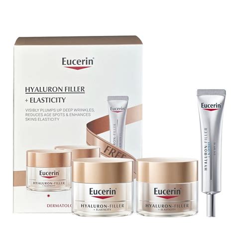 produktové fotografie radu Eucerin Hyaluron-Filler a Volume-Lift