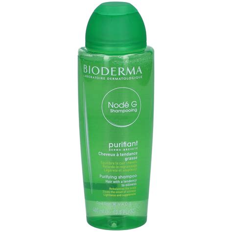 Infografika porovnávajúca kľúčové zložky šampónov Bioderma Nodé Fluid, Nodé G a Nodé DS+