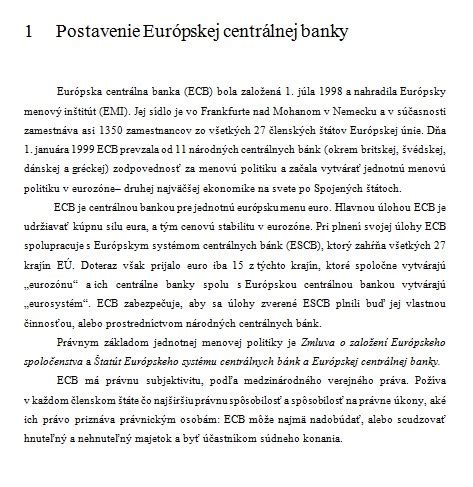 Grafika: Hlavné úlohy Európskej centrálnej banky