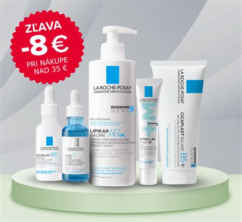 Tematické foto: Produkty La Roche-Posay s označením akcie alebo zľavy