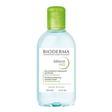 Produktové foto Bioderma Sébium H2O micelárnej vody vo väčšom balení (napr. 500 ml) s vyznačením pre typ pleti