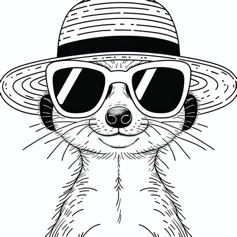 ilustrácia dieťaťa s klobúkom a okuliarmi v tieni