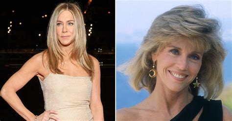 Koláž celebrít: Halle Berry, Jennifer Aniston, Jane Fonda s omladzujúcimi účesmi