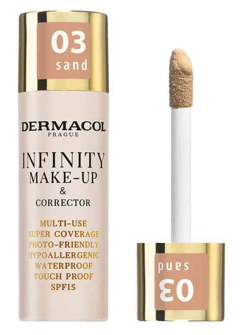 Detailná fotografia: Biely lanýž a fľaštička Dermacol Truffle make-upu