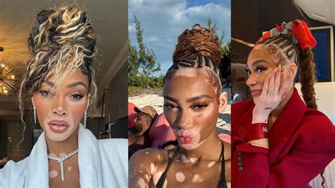 Portrét supermodelky Winnie Harlow.