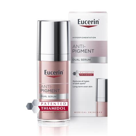 Fotografie pred a po použití Eucerin Anti-Pigment Duálneho séra (ilustračné)
