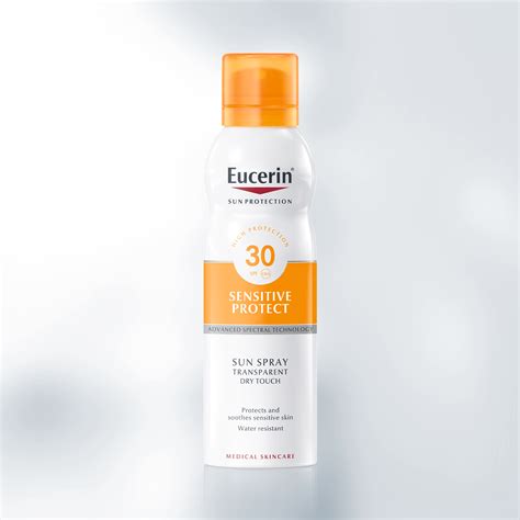 Ilustračné foto spreja Eucerin Transparentný sprej SPF 30
