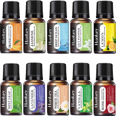 Fľaštičky s rôznymi prírodnými olejmi, napr. šípkový, rícinový, levanduľový a čajovníkový