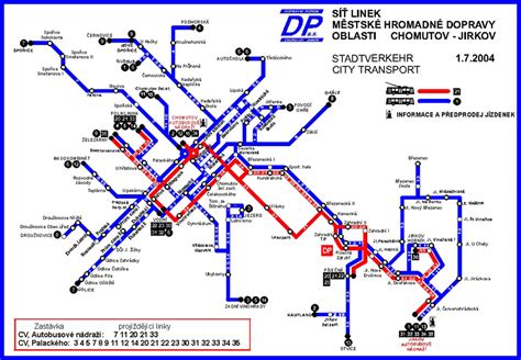 Mapa s vyznačenými autobusovými linkami smerujúcimi k ambulancii