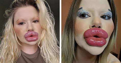 žena s jemným make-upom a hydratovanými perami
