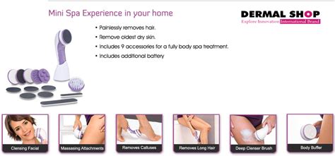 Ilustračná fotografia prístroja Derma Seta v akcii, zobrazujúca hladkú pokožku.