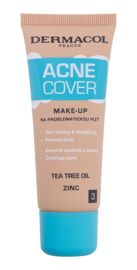 Detailné zobrazenie textúry make-upu Dermacol Acnecover